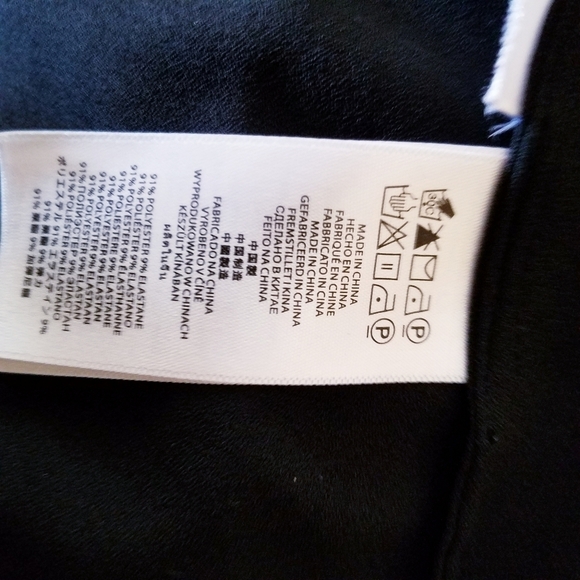 Michael Kors Black Midi Wrap Dress Small - Picture 10 of 10